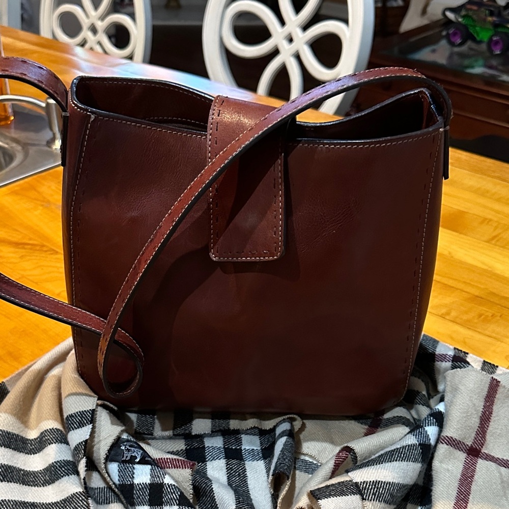 Fossil Brown Leather Shoulder Bag